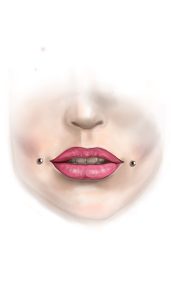 Affordable Cheek piercing